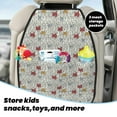 thumbnail image 4 of Funny cat white Mats Back Seat Protectors, Car Seat Protector Vehicle Organizers Waterproof Cover Back Seat Cover for Kids with 3 Storage Pockets 2 Pack, 4 of 5