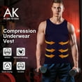 thumbnail image 3 of Arjen Kroos Mens Compression Shirt Slimming Muscle Tank Top Shapewear Body Shaper UnderShirts for Men, 3 of 11