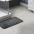 thumbnail image 2 of Garland Rug Traditional Washable Nylon Dark Gray Bath Rug, 30" x 50", 2 of 8