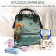 thumbnail image 5 of Daiia Paper Fox Crow Fantasy Large Capacity Baby Bag Waterproof Stylish Diaper Bag Mummy Backpack Adjustable Straps Diaper BagBaby Essentials Bag, 5 of 6