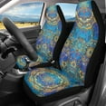 thumbnail image 3 of Xoenoiee Trippy Mandala Pattern Car Seat Covers Vehicle Seat Protector Car Seat Covers for Front Seat Only Full Set of 2 Universal Fit for Most Cars Sedan SUV Van, 3 of 6