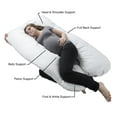 thumbnail image 4 of Pregnancy Body Pillow Â– 60Â” Full Body Maternity Pillow with Contoured U-Shape for Comfort, 4 of 8