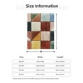 thumbnail image 2 of Colorful Vibrant Geometric Shapes Lightweight Plush Fuzzy Cozy Soft Blankets 50"X40", 2 of 5