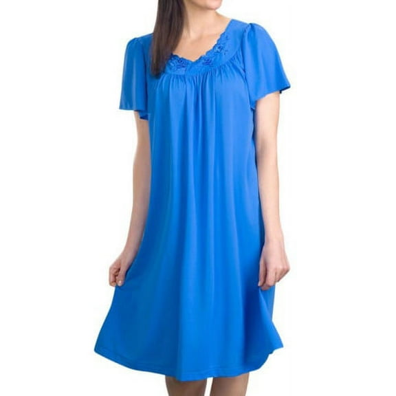 Shadowline Petals Short Sleeve Gown - 36280