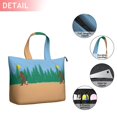 thumbnail image 2 of Blue Bigfoot and Guitar Pattern Travel Tote Bags for Women Carry On,Large Weekender Bags for Women Travel,Multi Functional Duffle Bag for Work,Shopping,Sports, 2 of 5