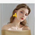 thumbnail image 3 of Boho Flower Stud Earrings for Women Elegant Flower Pearl Stud Earrings Trendy Pearl Statement Flower Earrings Colorful Floral Earrings Wedding Bridal Spring Summer Holiday Jewelry Gifts, 3 of 7