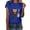 Blue, variant on YDLCAFD T shirt Tops For Women Trendy Short Sleeve Crew Neck Loose Fit Shirts Comfy Soft Summer Blouses Casual Basic Tees