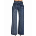 thumbnail image 4 of roswear Wide Leg Jeans Woman High Waist Stretchy, 29.92" Inseam, Size 4-16, 4 of 6