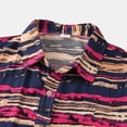 thumbnail image 3 of Camisas De Vestir Para Hombre 5xl Camiseta informal de verano para hombre, camisas con estampado de botones , camisetas de manga corta con cuello vuelto, camisa de (Red, L), 3 of 5