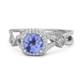 thumbnail image 2 of Vintage 1.93 Ctw Tanzanite 925 Sterling Silver Split Shank Women Valentines Day Gifts Ring, 2 of 3