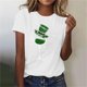 thumbnail image 2 of Mujeres Manga Corta de Verano Tops Impreso Sudadera Casual, Cuello Redondo Blusa Ligera para la Primavera Y el Verano, 2 of 4