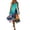 Blue(Halloween Party Graphic), variant on Halloween Summer Dresses for Women Casual Fashion Midi Dress Flowy Hankerchief Hem Swing Asymmetrical Dress for Women Boho Beach Halloween Party Graphic Sleeveless Dress Gray XL