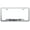 Brushed Chrome, variant on Semper Fi Laser Etched Logo Cut-Out License Plate Frame (Black)