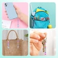 thumbnail image 7 of 566 Pcs DIY Colorful Beaded Keychain Making Kit, Letter, Barrel, Heart Beads Craft Keyring with Metal Ring Clasp and Rope, for Decor Accessories, 7 of 7