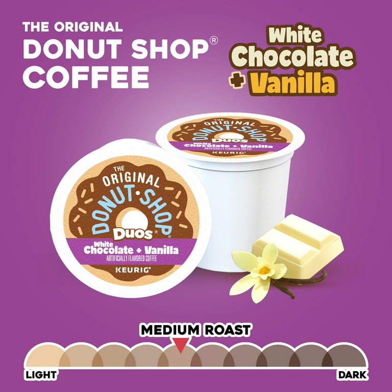 The Original Donut Shop, Duos White Chocolate + Vanilla Medium