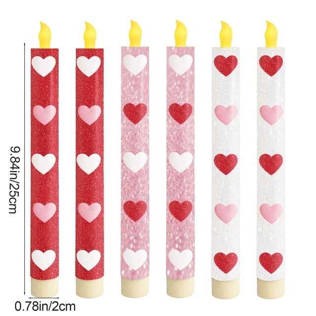 Tauxra Remote Control Led Candles With Timer 6 Pack Flameless Wax Pillar Candles Realistic Flickering Battery Operated Fake Candle For Home Party Wedding Decor