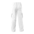 thumbnail image 3 of Wassery Men’s Baggy Cargo Pants Casual Drawstring Elastic Waist Wide Leg Athletic Sweatpants Solid Color Loose Trousers Streetwear, 3 of 3