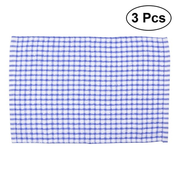 paños de cocina de algodón premium de 40 x 27 cm, absorbentes y de alta resistencia, color azul