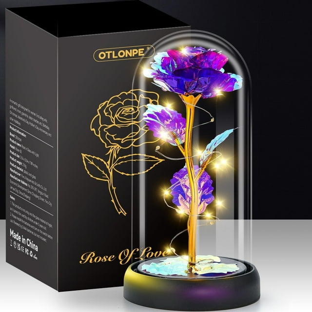 Luz LED artificial Otlonpe con forma de cúpula de cristal de 18 cm