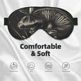 thumbnail image 3 of Cauagu Monochrome Mushroom Artwork Print Sleep Eye Mask, Blindfold Eye Sleep Shade Cover with Elastic Strap/Headband Eye Cover Eyeshade for Night Sleeping/Travel Nap, 3 of 7