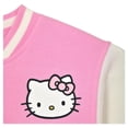 thumbnail image 3 of Chaqueta Hello Kitty para niñas Varsity Letterman Bomber Bonbon Pink, 3 of 4