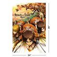 thumbnail image 2 of Attack On Titan - Manga Poster (Eren & Armin & Mikasa - Attack) (Size: 24 X 36"), 2 of 6