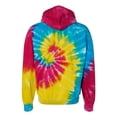 thumbnail image 2 of Adult Tie-Dyed Pullover Hooded Sweatshirt - REACTIVE RAINBOW - L, 2 of 4