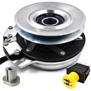 HD Switch HiTorq 125ftlbs (OEM is 105) 917-05209 Billet Pulley Clutch & 925-3233A 10A PTO Switch Fits Troy-Bilt MTD Craftsman Cub Cadet RZT-L RZT-LX RZT-S RZT-SX XT1-GT50 717-05209 Lawn Mower Tractor