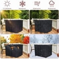 thumbnail image 3 of TwoPone Fire Pit Cover Square - Waterproof Windproof Anti-UV Heavy Duty Gas Fire Pit Cover, 28 Inch Patio Fire Table Cover, 3 of 7