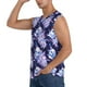 thumbnail image 3 of Fotbe blue starry sky Skull flower Men's Camiseta sin Mangas Estampada para Hombres, Playera Casual para Gimnasio, Entrenamiento, Playa-XX-Large, 3 of 7