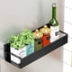 thumbnail image 3 of Paquete de 4 estantes magnéticos para especias para refrigerador, de metal negro, 3 of 8