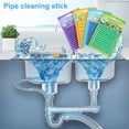 thumbnail image 5 of Household Unclogging Kitchen Bathroom U-Shaped Drain Cleaning Stick, Reusable Hair Clog Remover Tool for Sinks Tubs, 1 Stick, 5 of 7