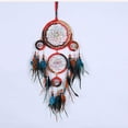 thumbnail image 6 of CoreLiving Dream Catcher for Wall Decor, Large Boho Moon Dream Catcher Wall Hanging with Multicolor Feathers and Beads, Hippie Room Dorm Living Room Decor Gift, One Piece, 6 of 9