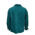 thumbnail image 5 of KZKR Women Corduroy Shacket Shirt Long Sleeve Button Down Shirt Oversized Jacket Tops, 5 of 5
