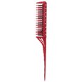 thumbnail image 2 of Beard Comb, Straight Hair Comb Stylish Appearance Long Handle Bright Color  For Home Black,Red, 2 of 8