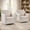 White, variant on EBELLO Upholstered Accent Chair,Yarn-Dyed Fabric Swivel Chair, Modern Minimalist Armchair with Lumbar Pillow(Single Pack,White)