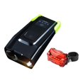 thumbnail image 2 of Juego de luces delanteras y traseras para bicicletas de 800 lúmenes, luces delanteras y traseras traseras, lámpara de bicicleta recargable por USB, - Verde 2 Macarena luces de bicicleta delanteras traseras, 2 of 8