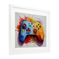 thumbnail image 3 of Stupell Industries Colorful Video Game Controller White Framed Print Under Glass, design by Creative Studio, 13 x 16, 3 of 10