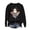 Black, variant on Womens Oversized Sweatshirt JIANLAI Cute Floral Ghost Graphic Long Sleeve Pullover, Fall Casual Holiday Costume Tops