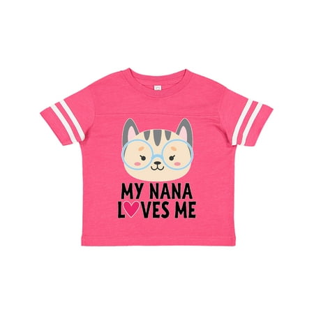 

Inktastic Nana Loves Me Grandchild Gift Toddler Toddler Girl T-Shirt