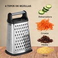 thumbnail image 4 of Bee Vibes Rallador de Queso de Acero Inoxidable Molinillo de 4 Tipos de Rayadores para Zanahoria Limon Frutas Verduras Queso y Patatas Multifuncional para Cocina, 4 of 6