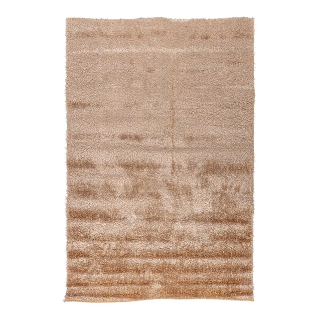 Tapete SHAGGY 1.50m x 2.25m beige 6.49 pulg Elly Decor TPTE01GY-SGY7x5FT