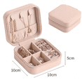 thumbnail image 3 of Caja De Almacenamiento De Joyas De Viaje Para Mujer 2 piezas, Color Rosa, 3 of 5