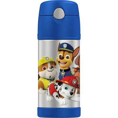 Genuine Thermos Paw Patrol Stainless Steel 12 Ounce Vacuum Insulated Bottle with (Best Thermos For Baby Milk)