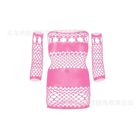 Generic New Sexy Lingerie Sexy Sling Mesh Stockings Open Bottom Non-Slip Temptation Transparent One-Piece Stockings W521
