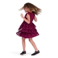 thumbnail image 5 of Kensie Girl 3 Tier All over Lace Dress Wine, Sizes 4-16, 5 of 5