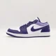 thumbnail image 2 of 553558-515 N I-K-E A i r-Jor-dan 1 Low Sky J Purple White Light Blueberry (Men's), 2 of 6