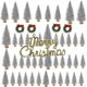 thumbnail image 1 of Tarjeta de Navidad + Juego de 48 piezas Árbol de Navidad plateado Captura de pantalla del mensaje del pedido Material del árbol de Navidad pequeño Seda de sisal ANGGREK Otros, 1 of 7