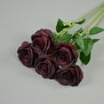 thumbnail image 3 of Rosas Negras Simulación ANGGREK Flores De Rosas Doradas 50 cm Para Decoraciones Del Hogar, 3 of 8