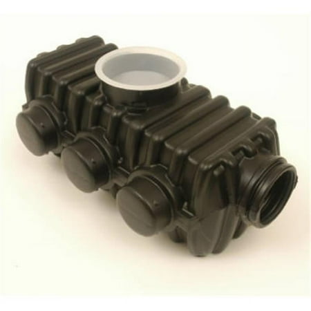 Advance Drainage Systems New and Old Work Round Plastic 6 gang Distribution Box Black